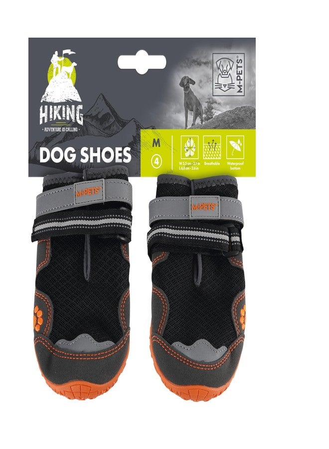 M-PETS Hiking Dog Shoes, Anti-Slip Dog Boots for Rains, Snow, Cold, Hot & Rough Surfaces, Adjustable, Lightweight, Durable Dog Footwear for Indoor & Outdoor Activities, Size: 6.8x5.5cm, Medium - Image 2